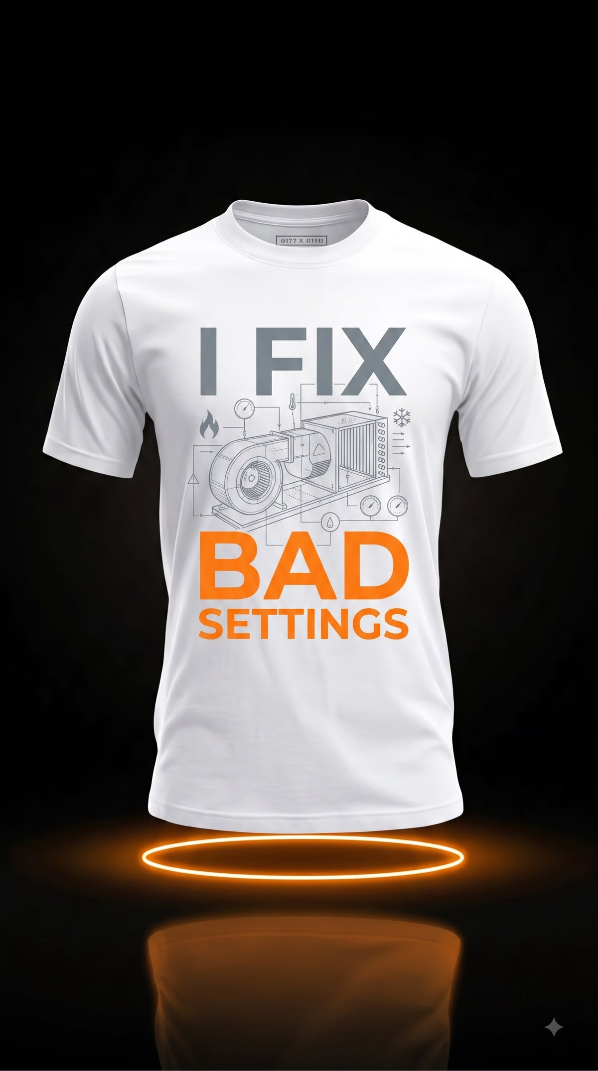 I Fix Bad Settings T-Shirt | Funny HVAC Technician Shirt