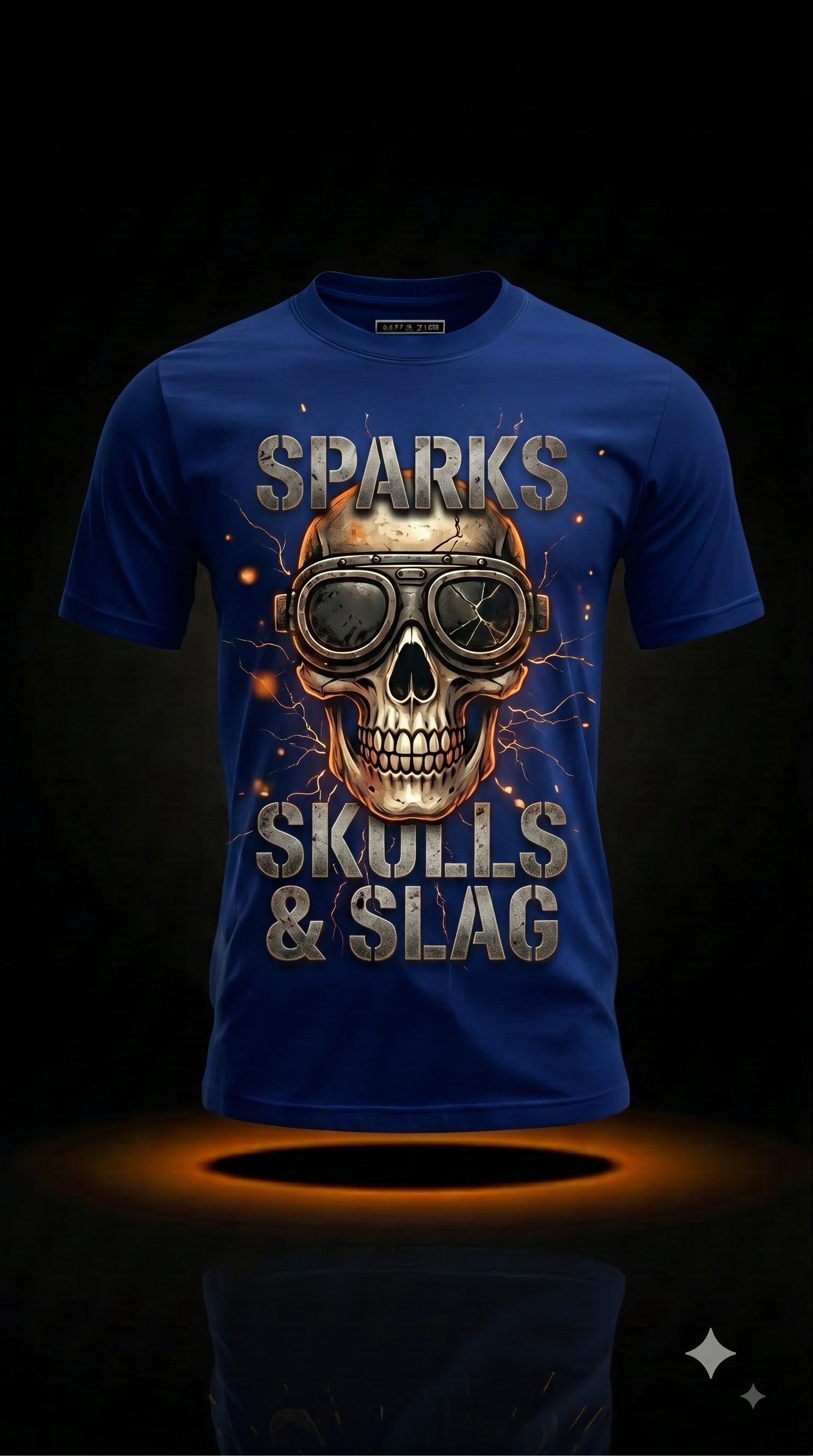 Sparks, Skulls & Slag T-Shirt | Funny Halloween Welder Gift
