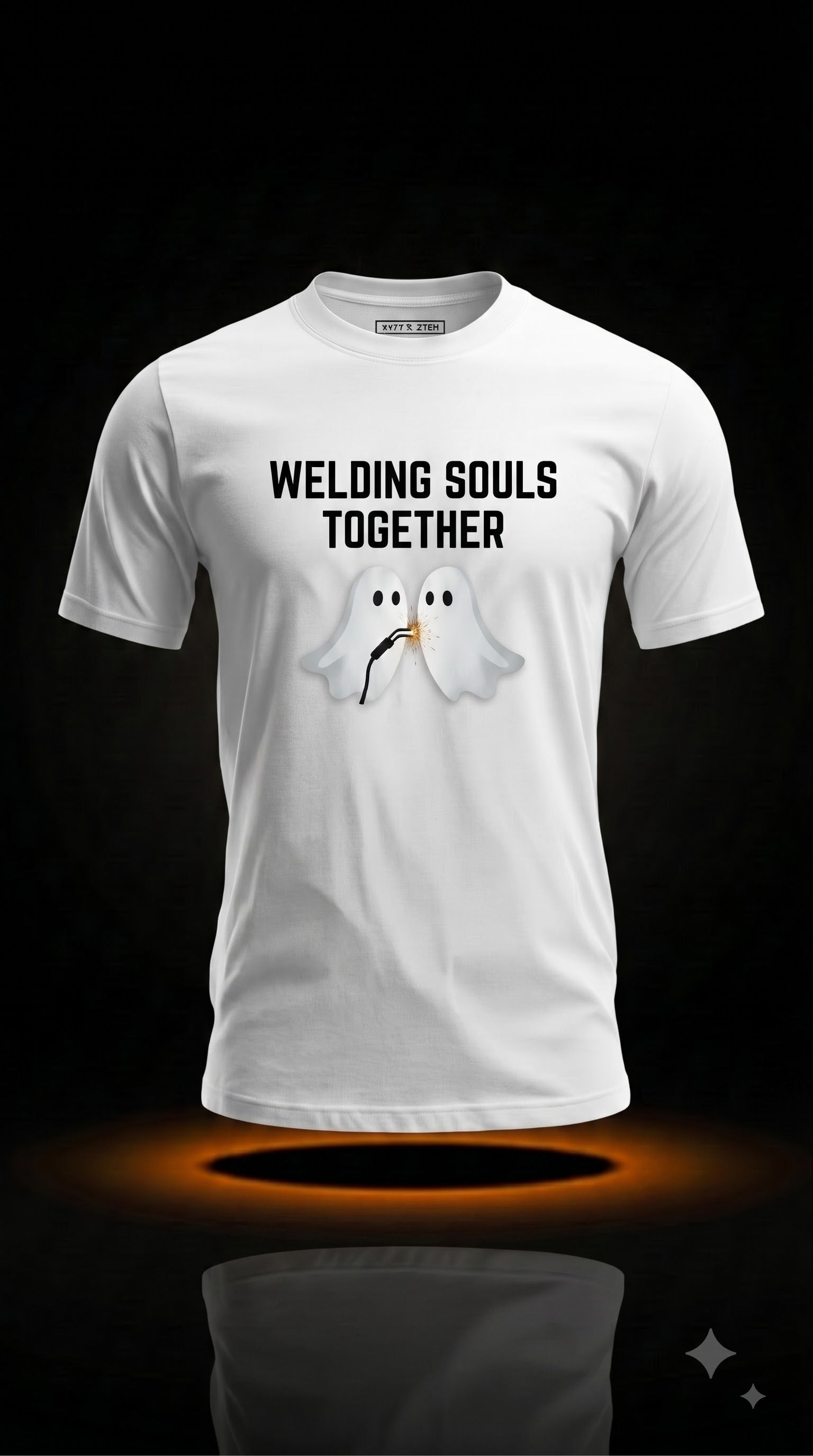 Welding Souls Together T-Shirt | Spooky Halloween Welder Gift