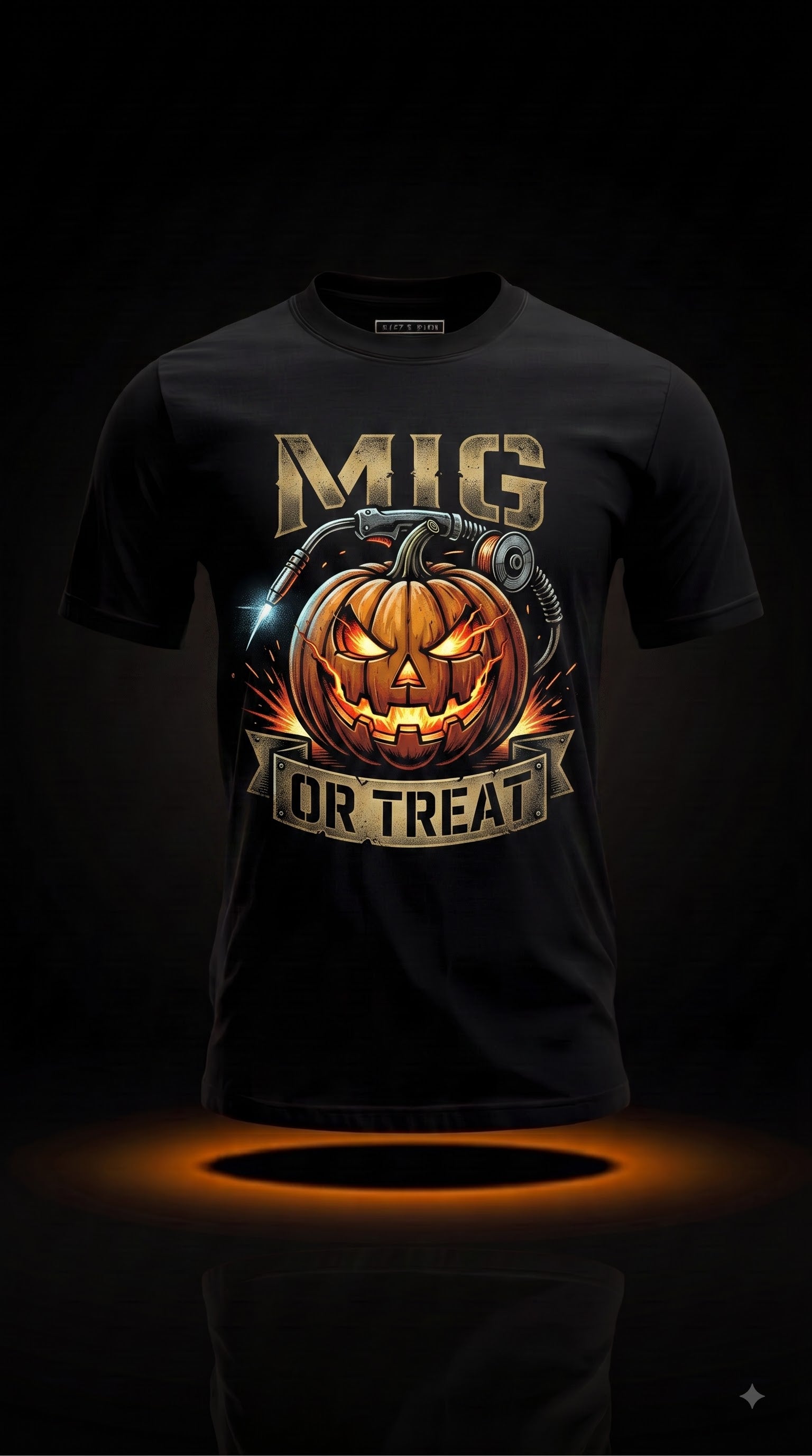MIG Or Treat T-Shirt | Funny Halloween Welder Gift