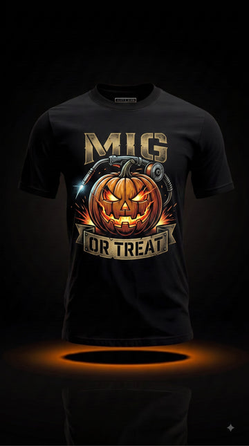 MIG Or Treat T-Shirt | Funny Halloween Welder Gift
