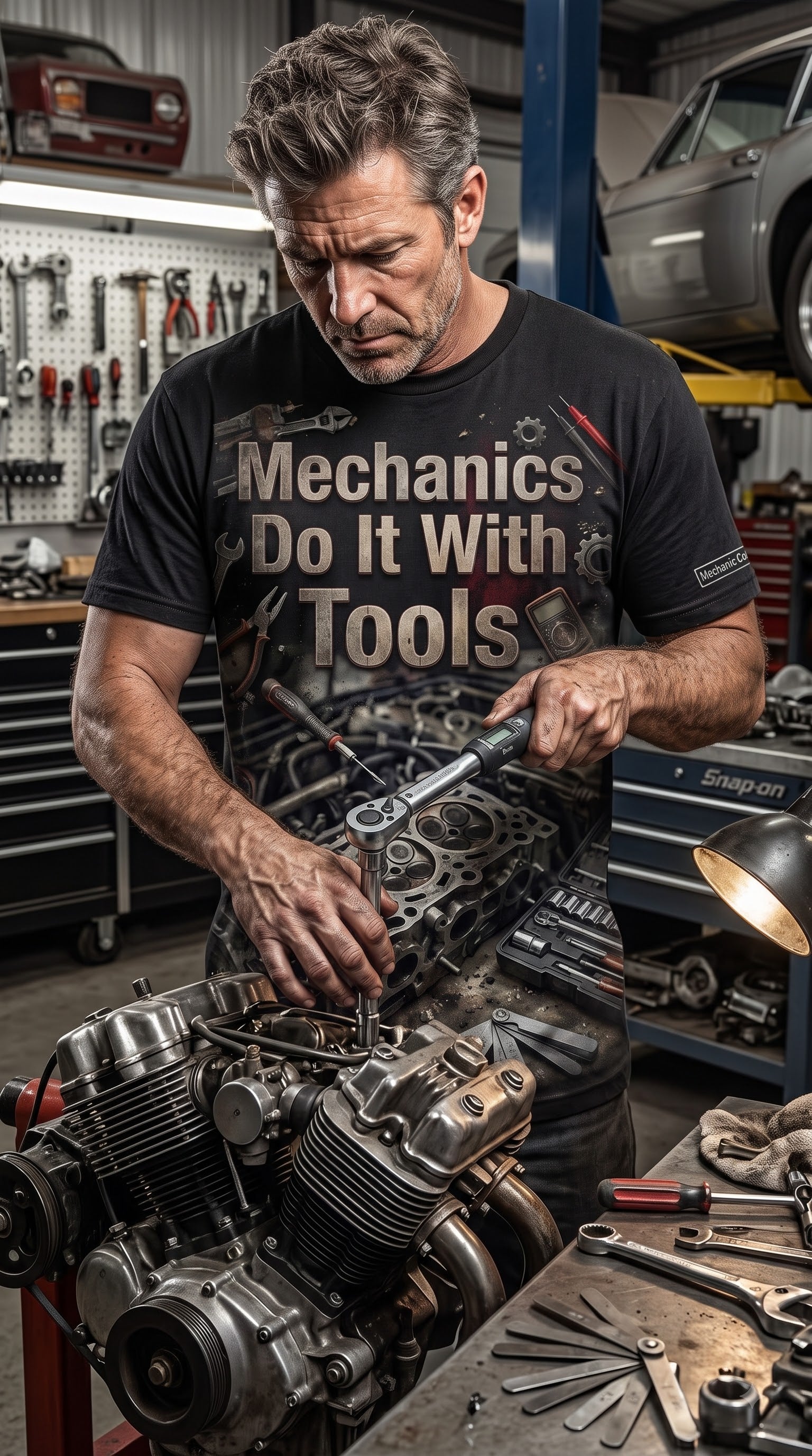 Mechanics Do It With Tools T-Shirt | Funny Mechanic Gift