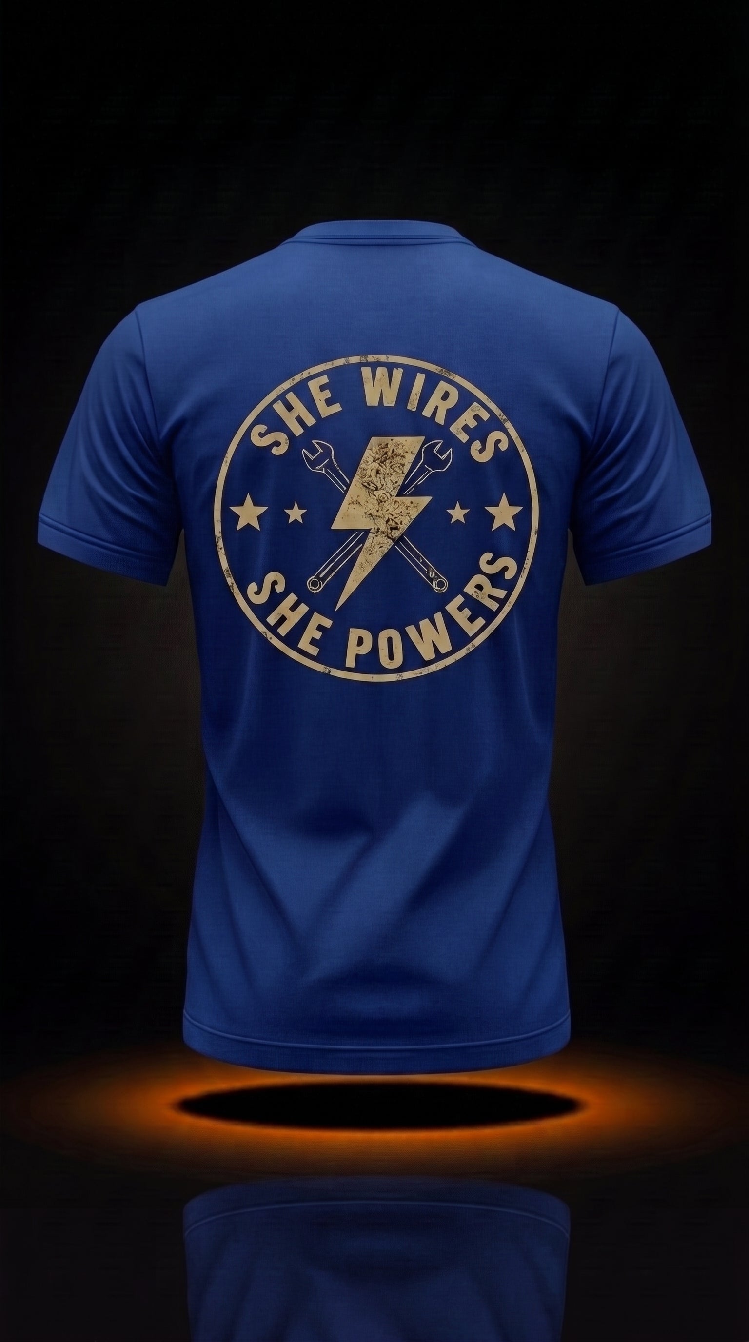She Wires, She Powers - Electrician Tee