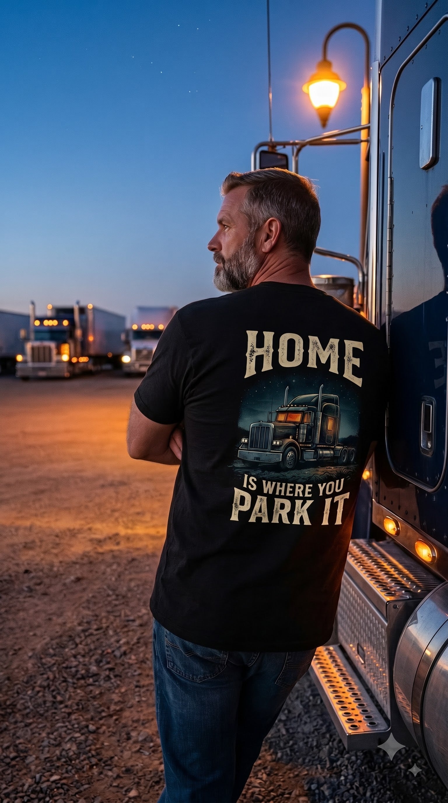 Home Is Where You Park It T-Shirt | Funny Trucker Gift