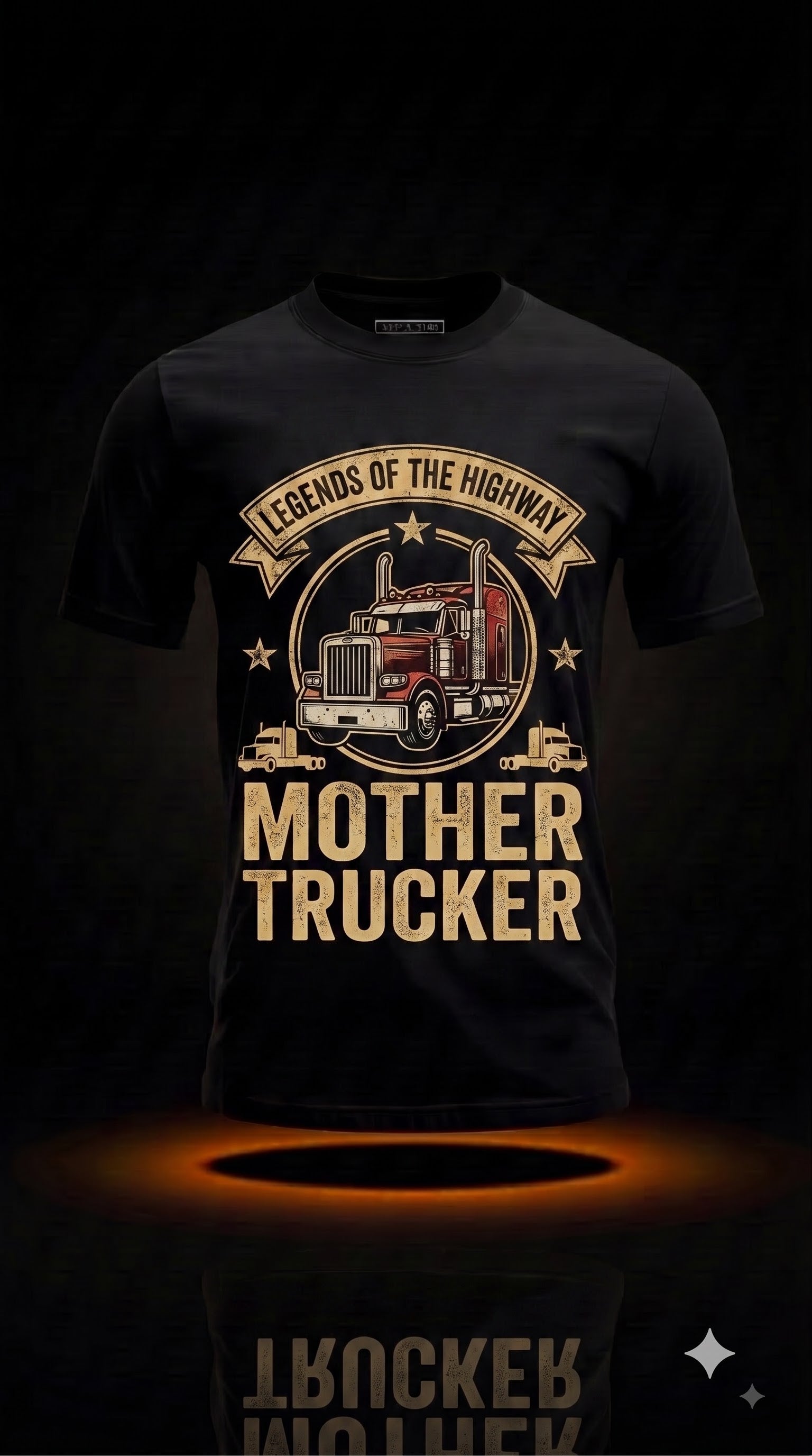 Mother Trucker T-Shirt | Funny Truck Driver Gift