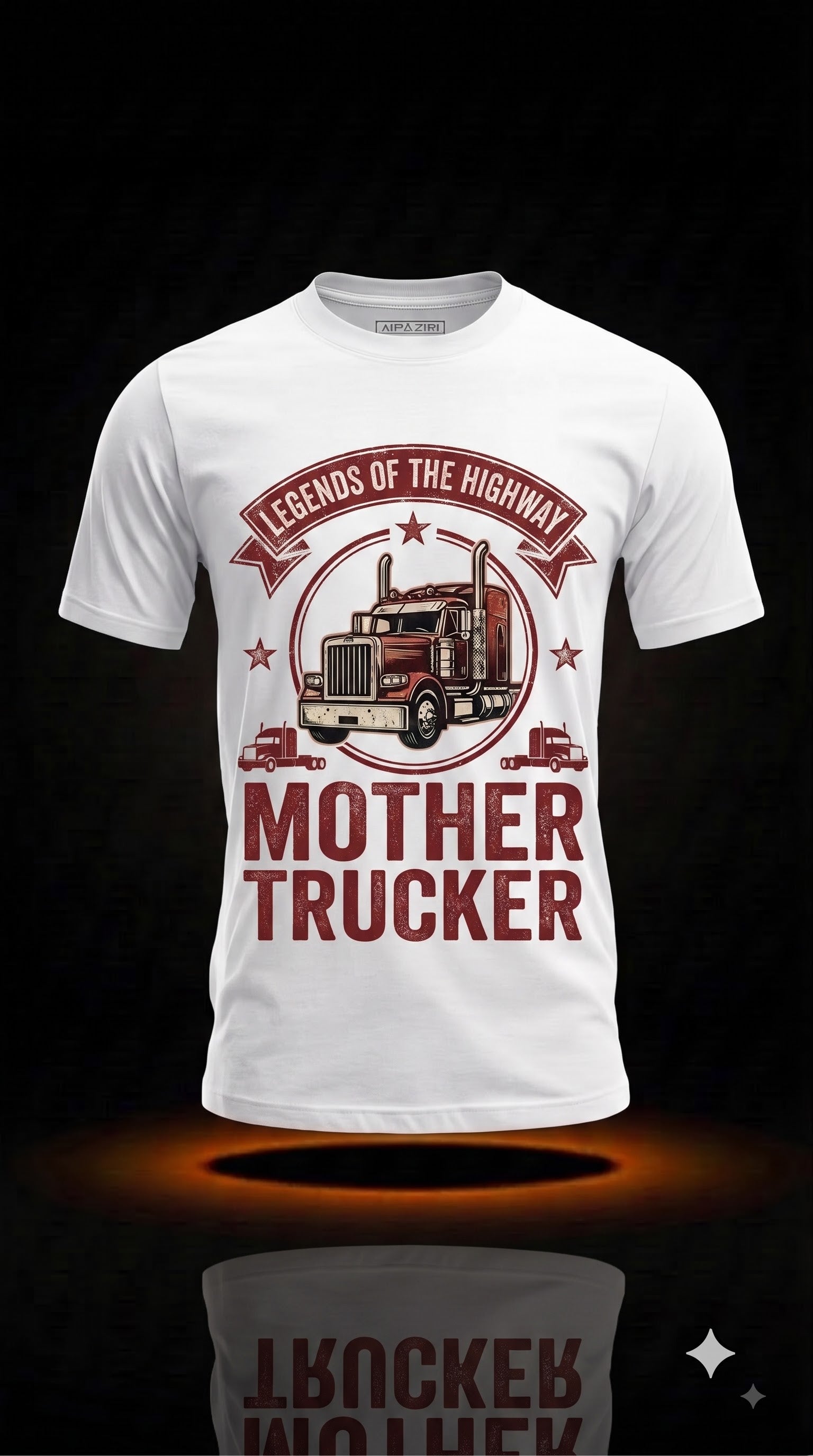 Mother Trucker T-Shirt | Funny Truck Driver Gift