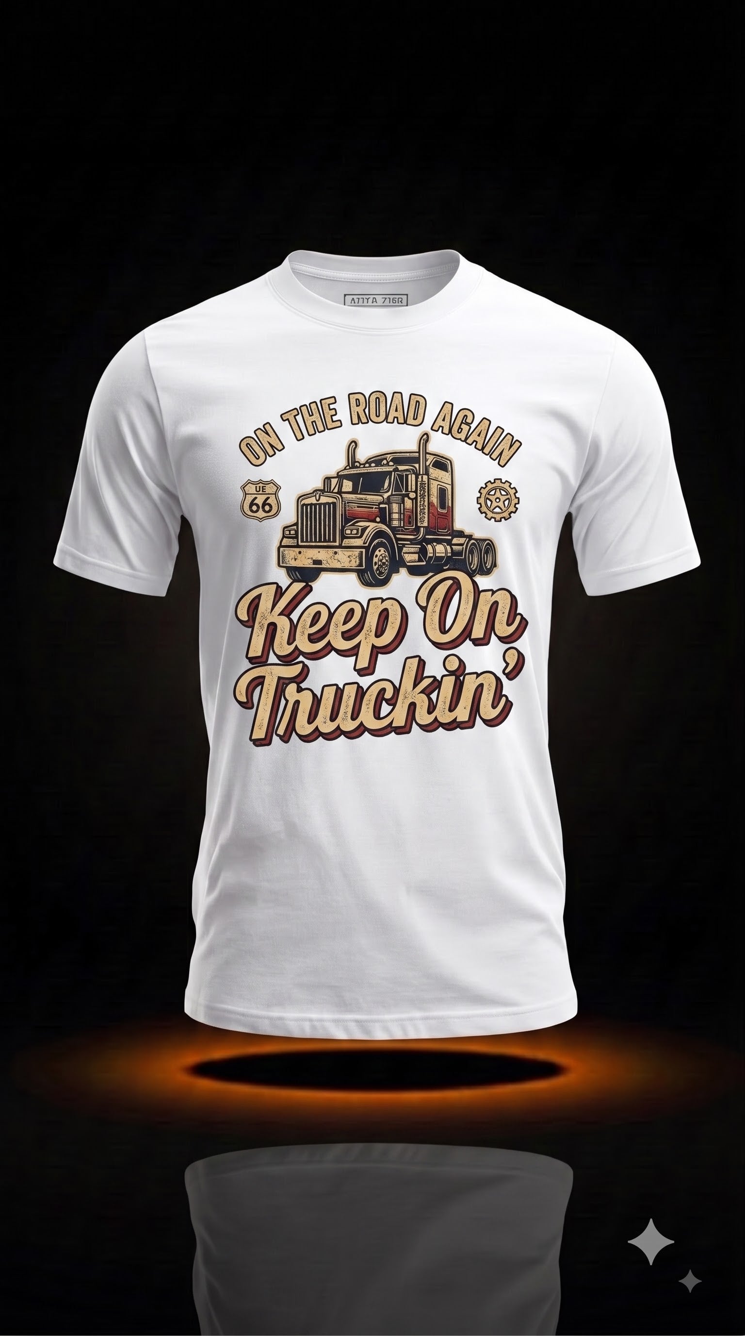 Keep On Truckin' T-Shirt | Classic Truck Driver Gift