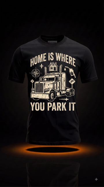 Home Is Where You Park It T-Shirt | Truck Driver Gift