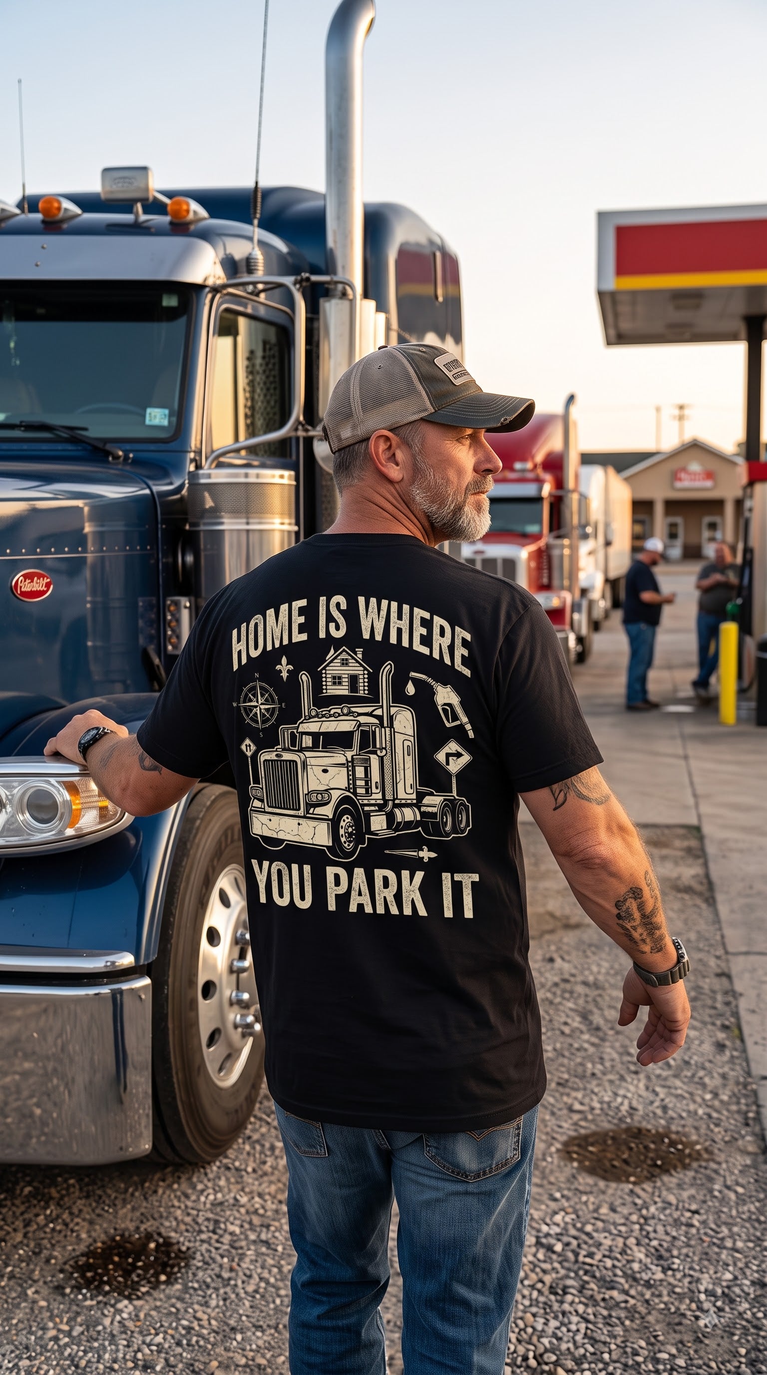 Home Is Where You Park It T-Shirt | Truck Driver Gift