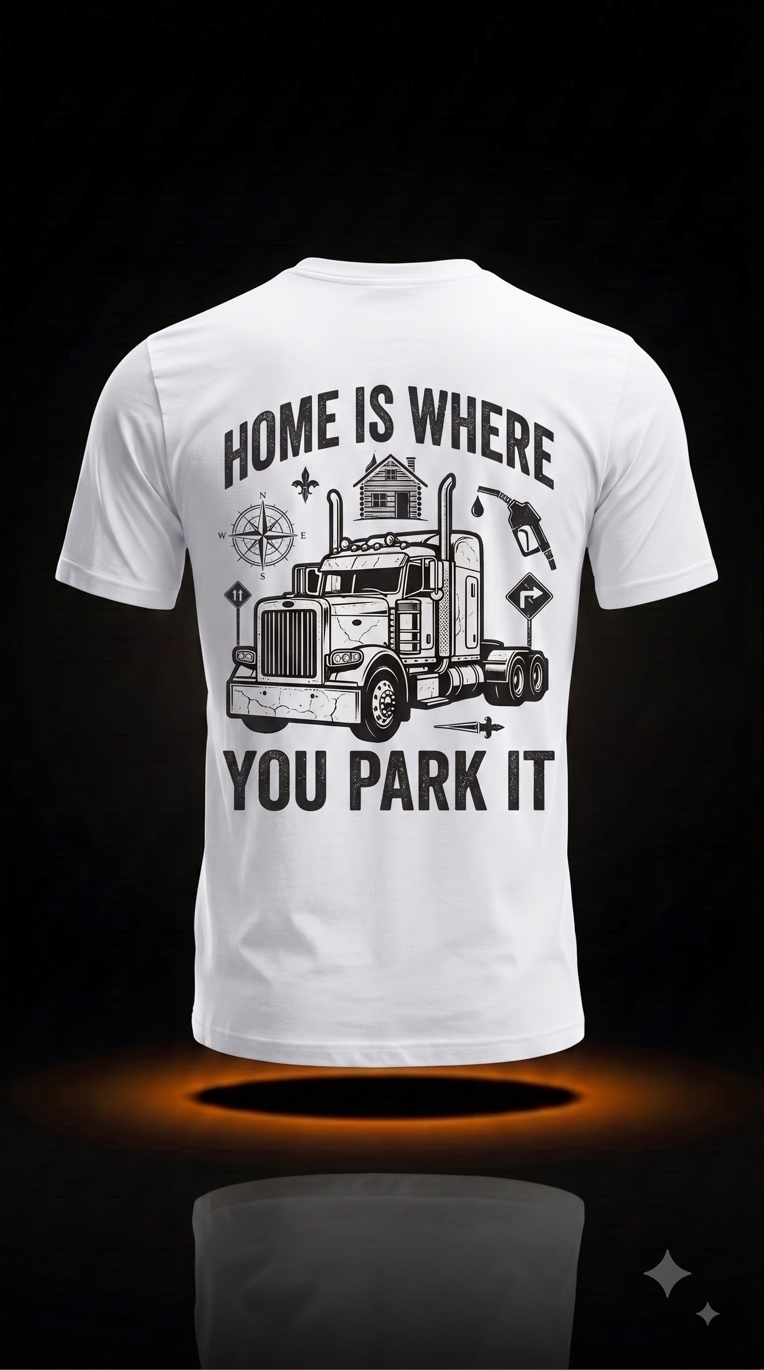 Home Is Where You Park It T-Shirt | Truck Driver Gift