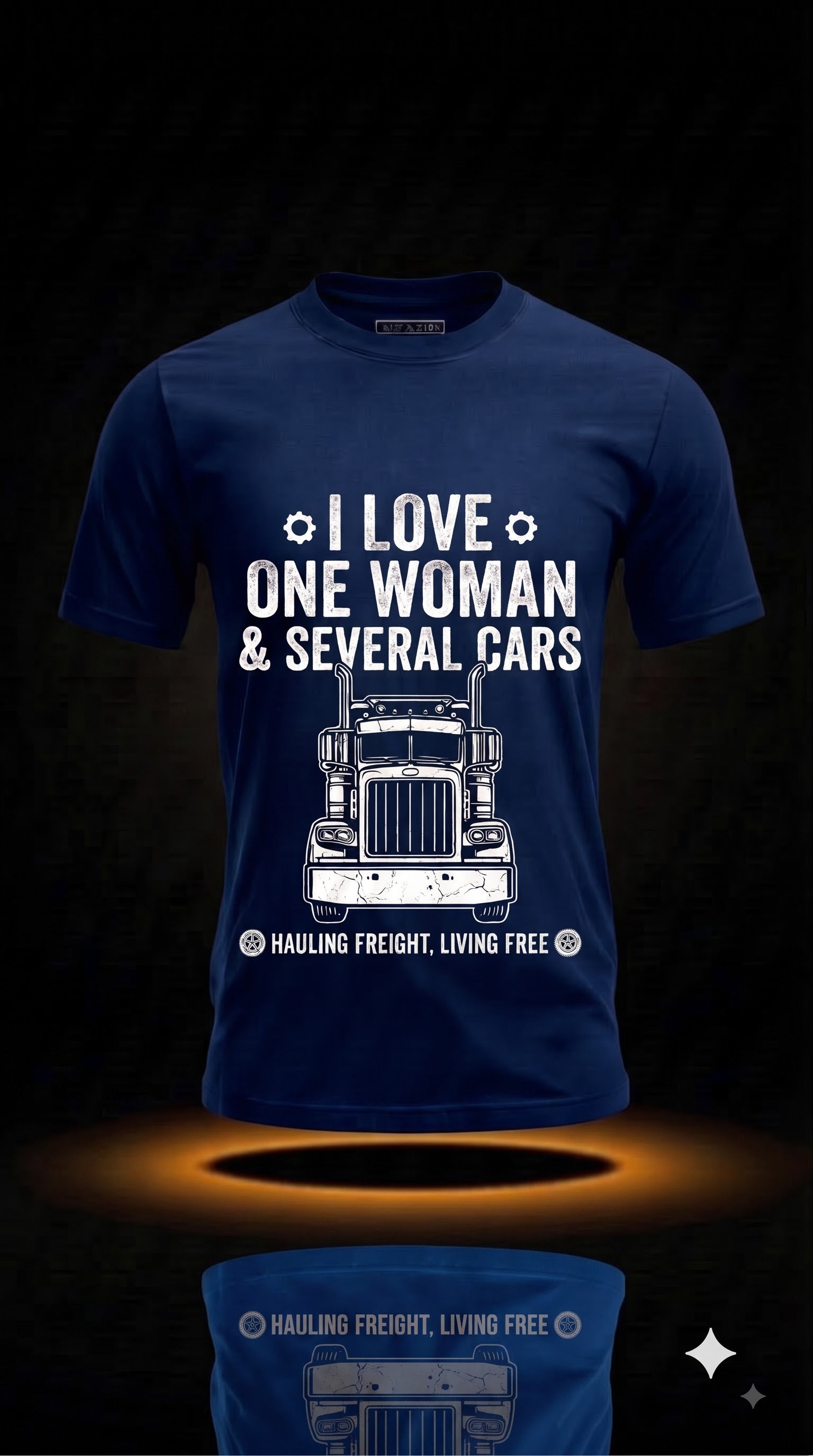 I Love One Woman & Several Cars T-Shirt | Funny Truck Driver Gift