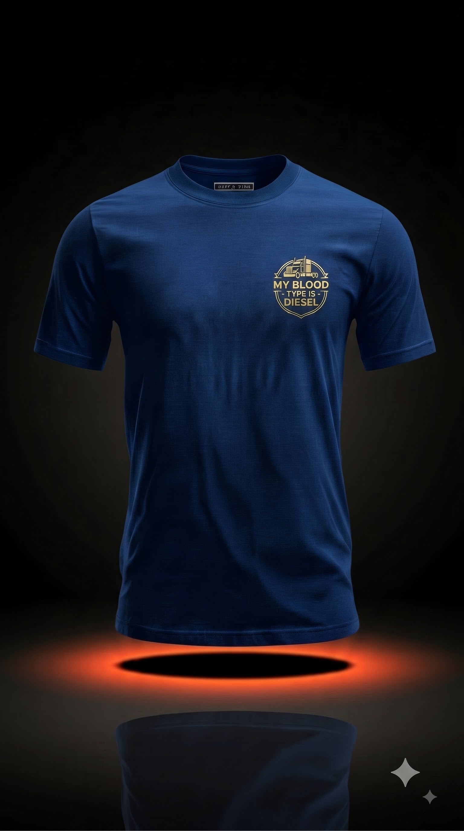 My Blood Type Is Diesel T-Shirt | Funny Truck Driver Gift