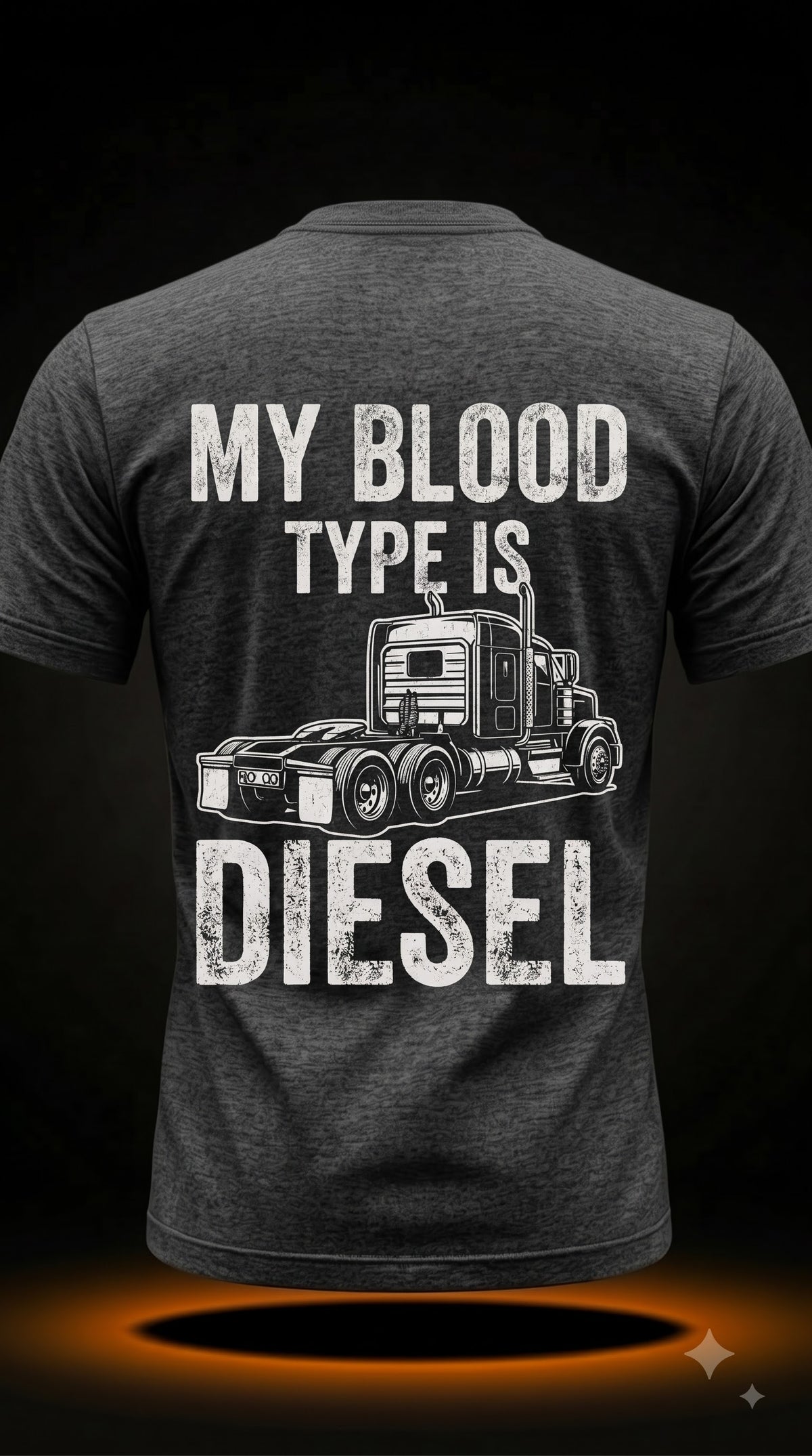 My Blood Type Is Diesel T-Shirt | Funny Truck Driver Gift