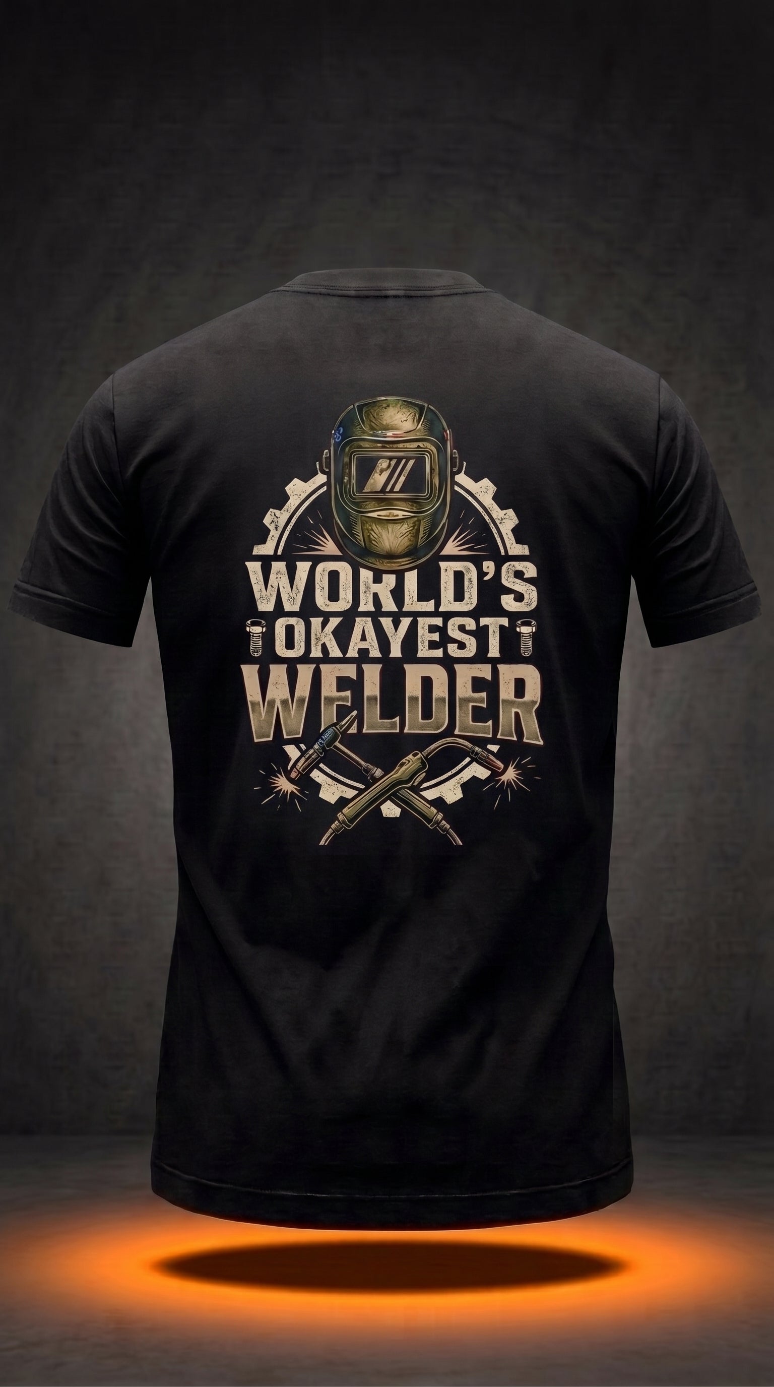 World's Okayest Welder T-Shirt | Funny Welder Gift