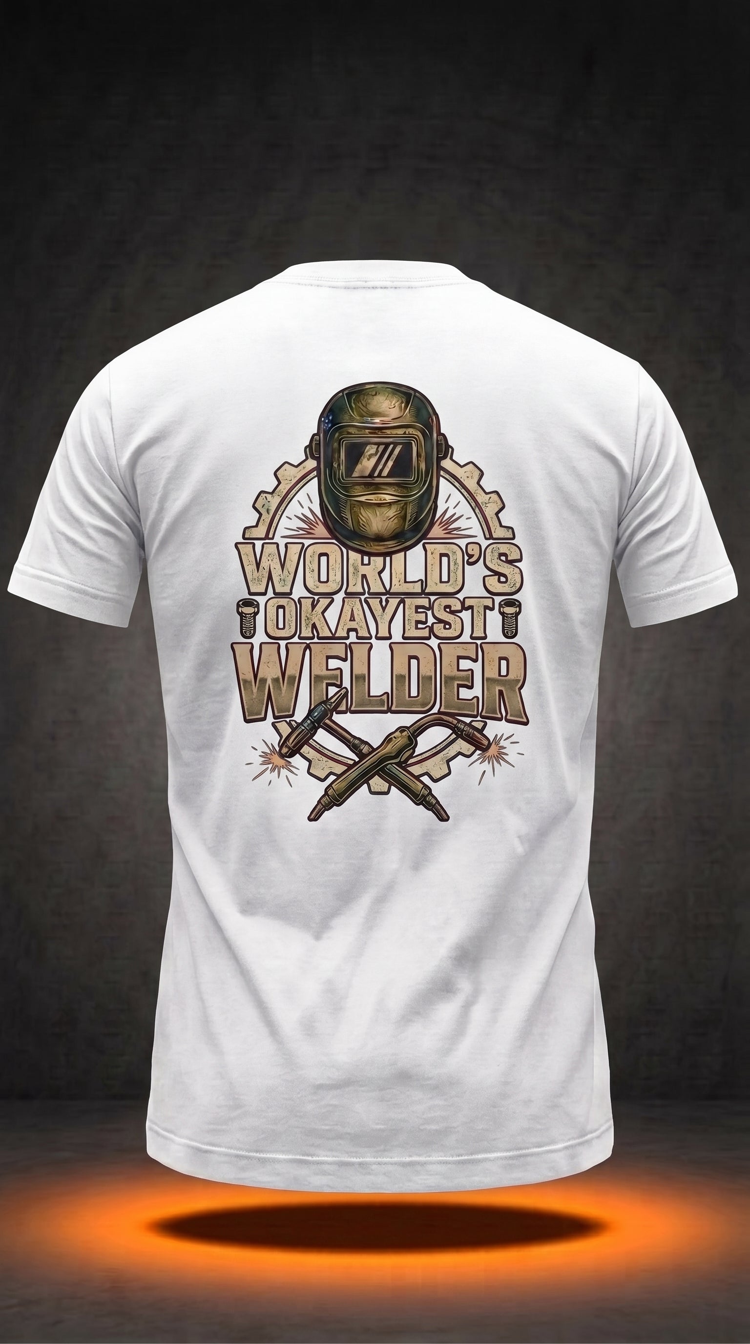 World's Okayest Welder T-Shirt | Funny Welder Gift