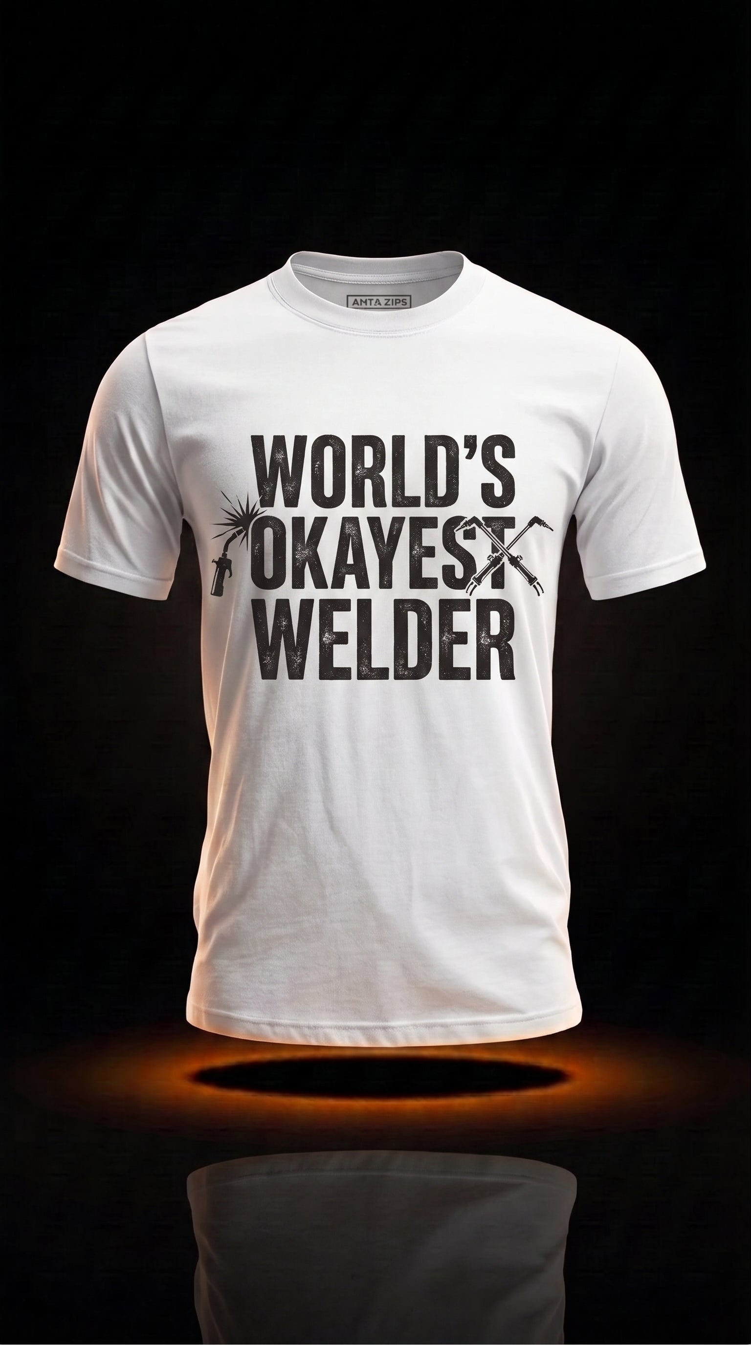 World's Okayest Welder T-Shirt | Funny Welder Gift